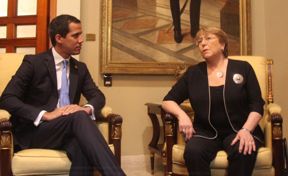 Bachelet con Guaidó