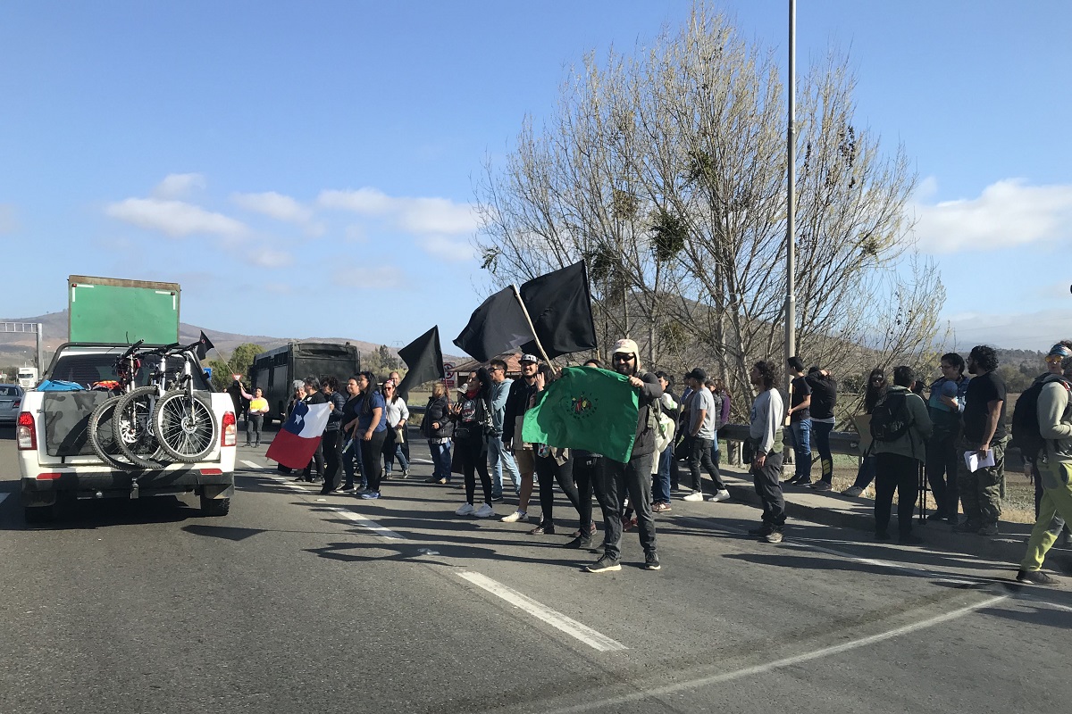Petorca: Manifestacion Por El Agua En La Ruta 5 Norte. 22/09/2019
