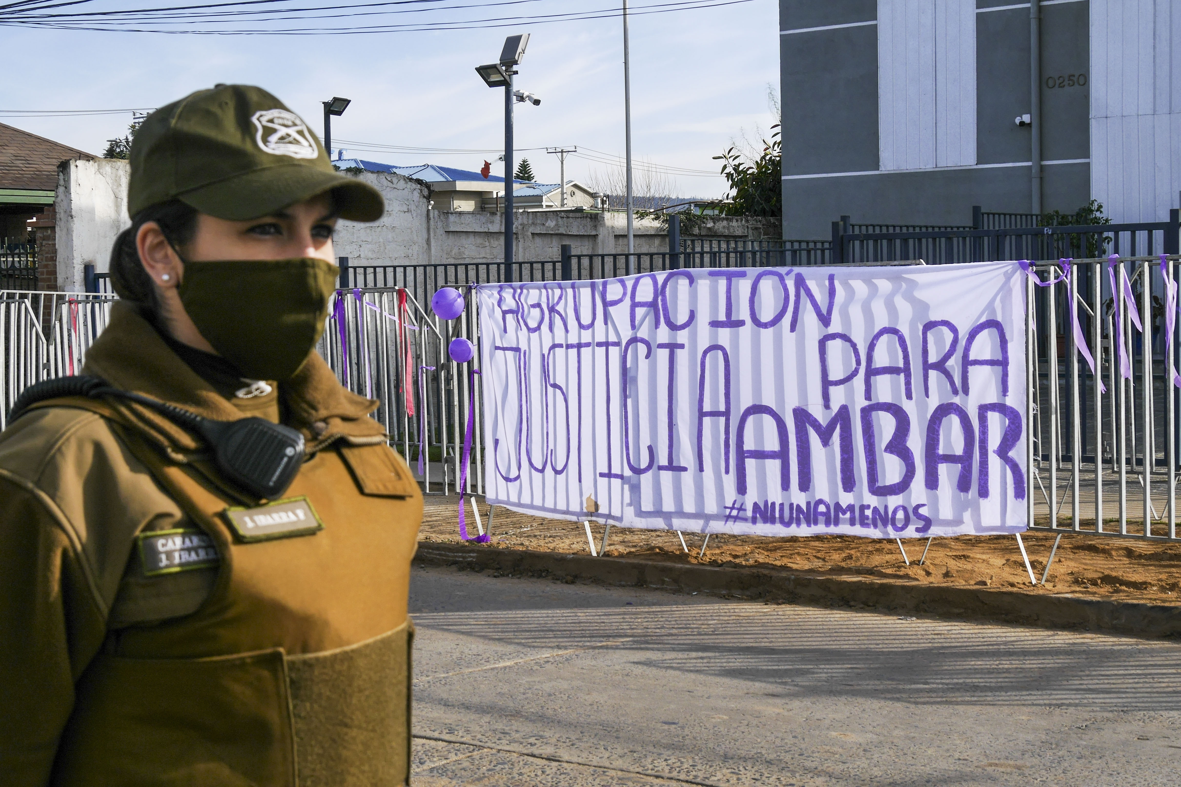 Villa Alemana: Manifestacion Durante Audiencia De Hugo Bustamante Por Caso Ambar
