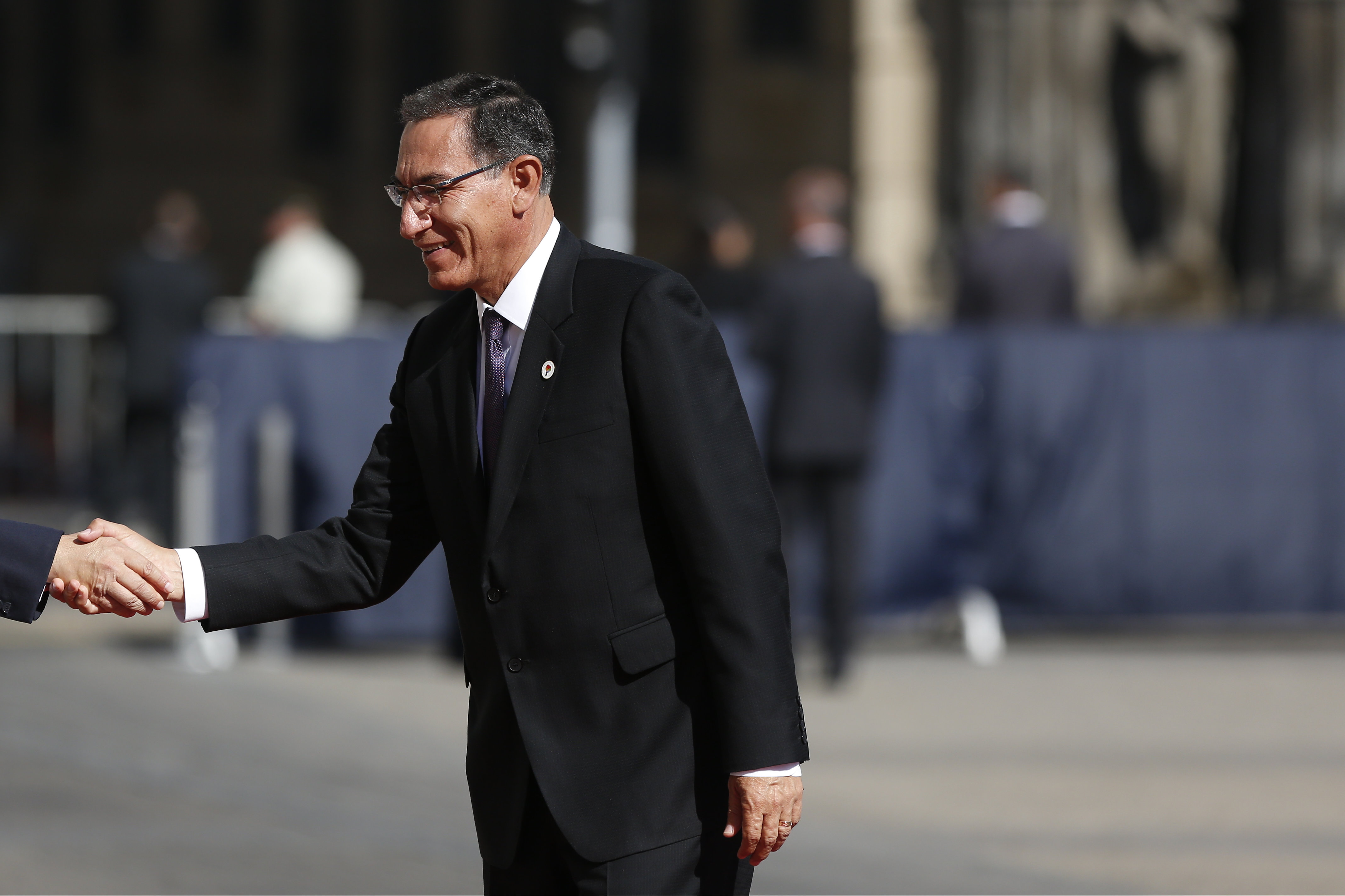 El Presidente De La Republica Chile Recibe A Su Par De Peru