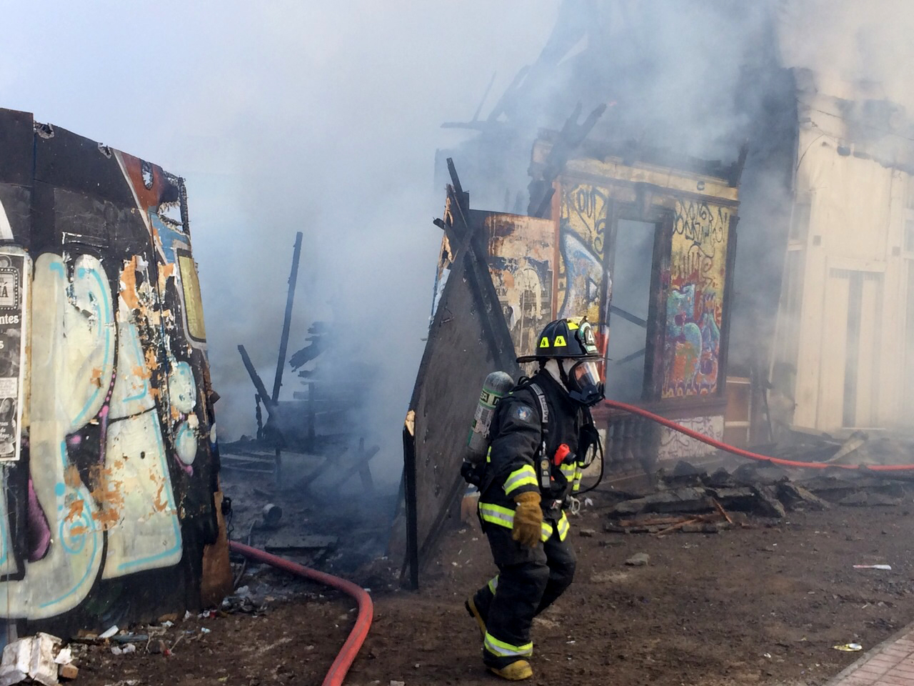 Incendio Afecta A Dos Inmuebles En El Centro De Antofagasta
