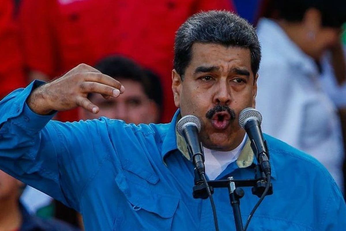 Nicolas Maduro Gritando Mano Alzada