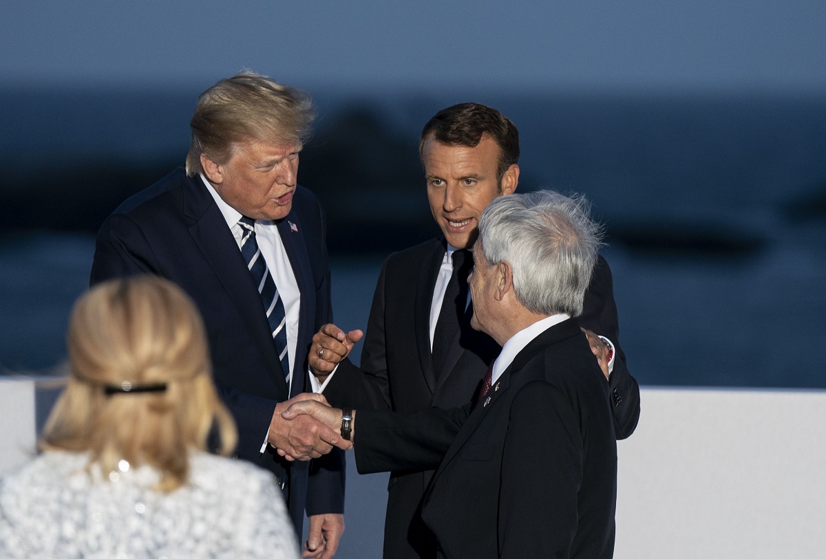 Francia:sebastián Piñera Asiste A La Foto Oficial G7