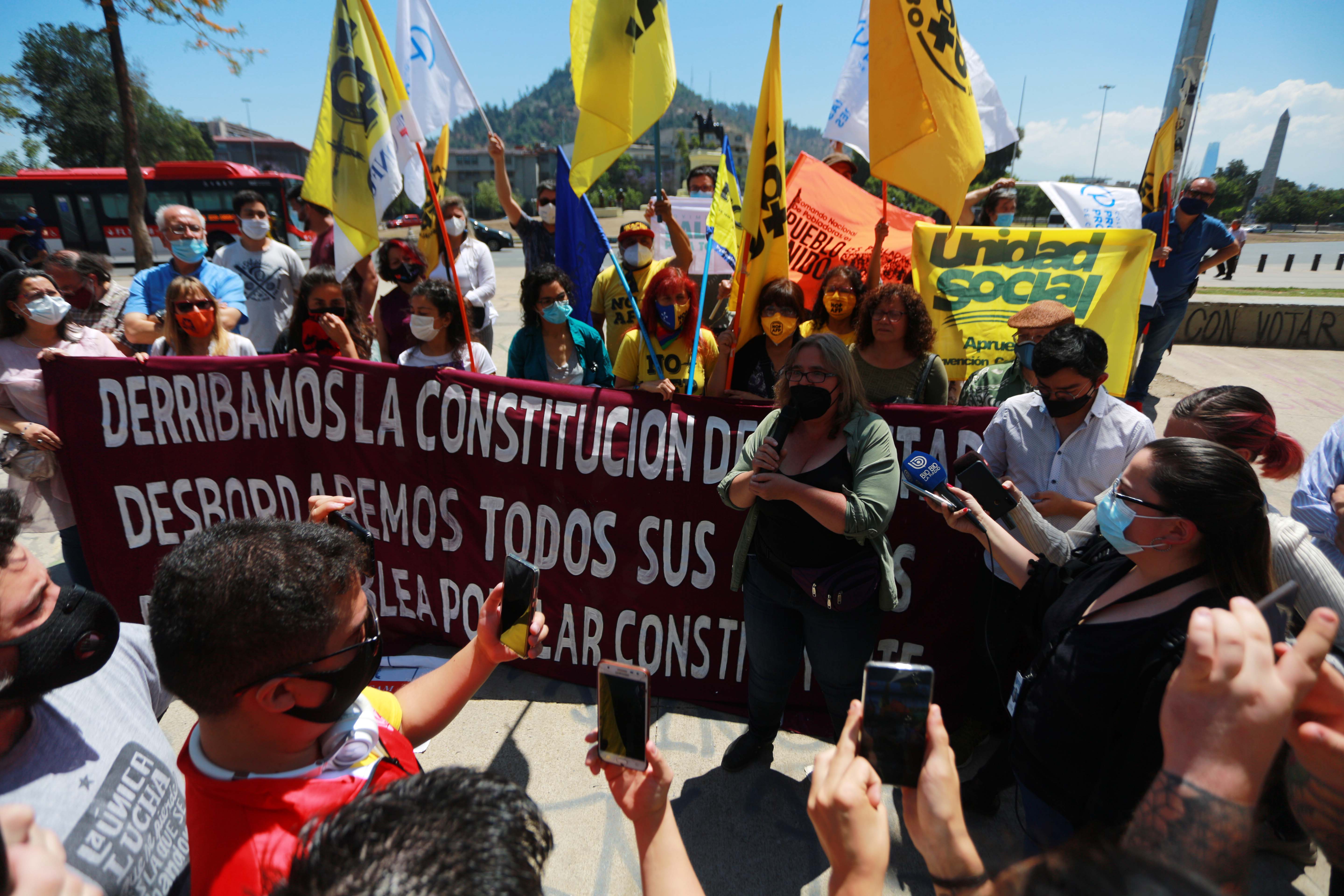 Lanzamiento Para Construir La Asamblea Popular Constituyente En Plaza Baquedano