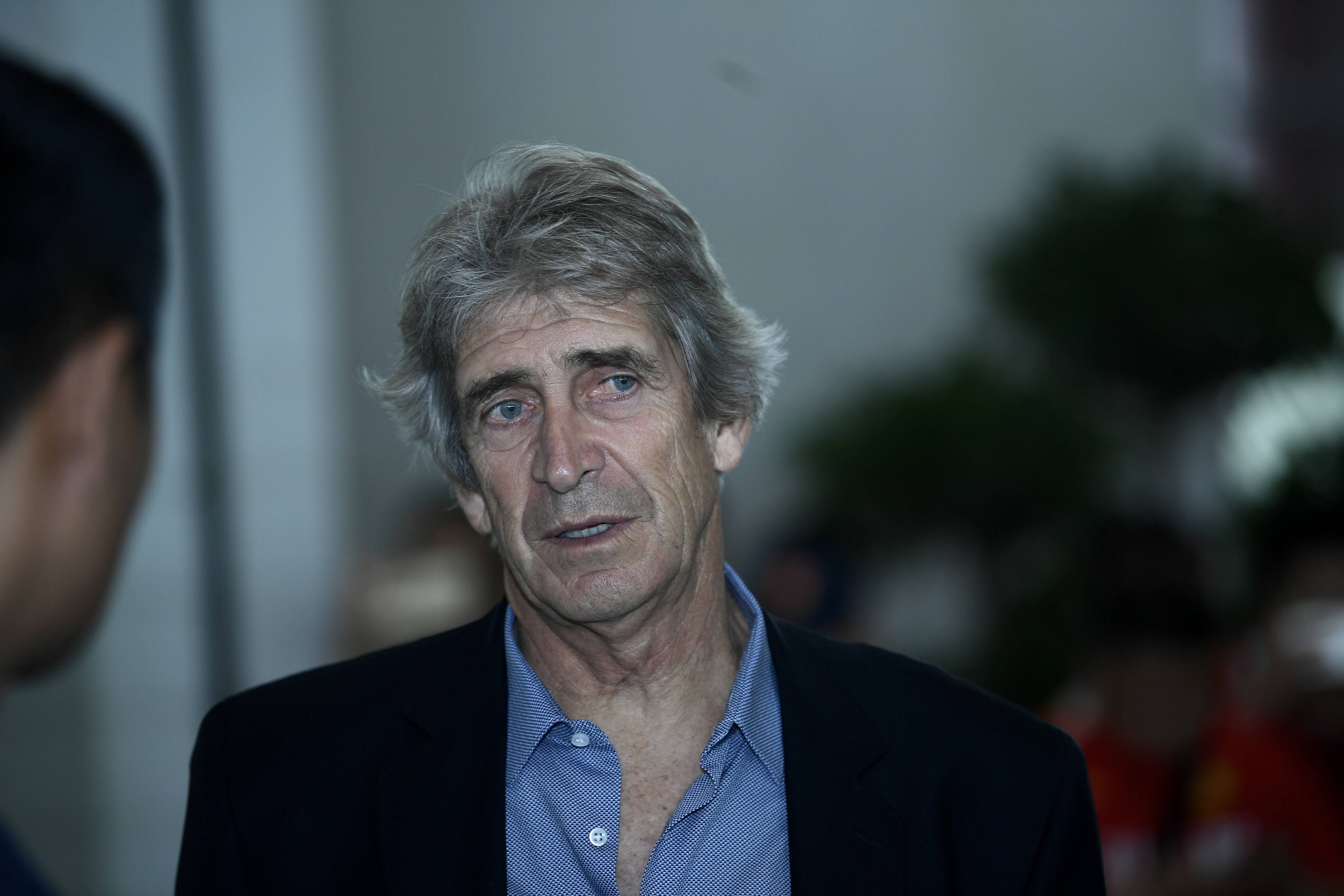 Former Head Coach Manuel Pellegrini Of Hebei China Fortune Is Pictured Before Leaving The Beijing Ca