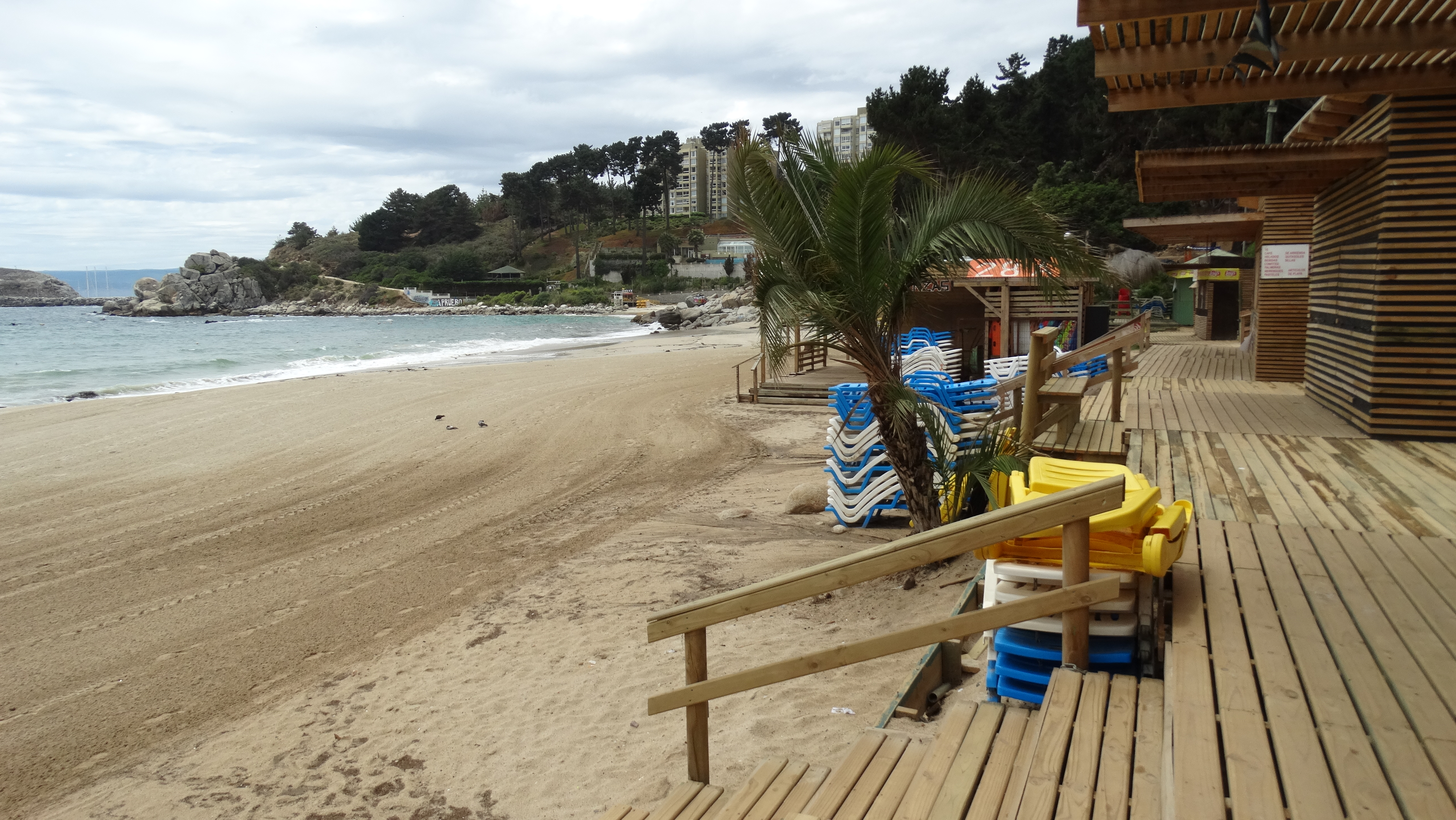 Algarrobo : Playa Canelillo Vacía Por Fase 2