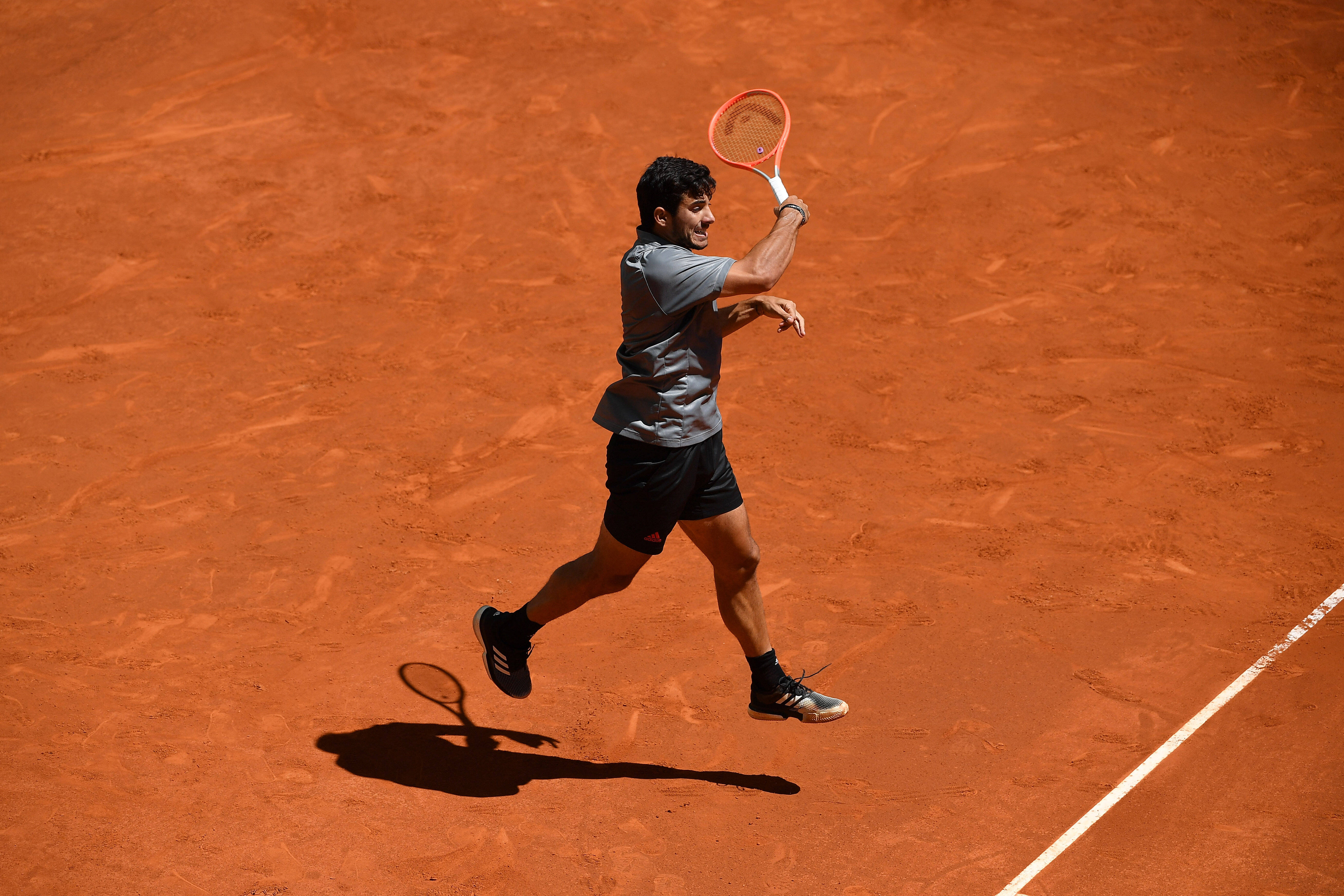 Cristian Garin (chi) Tennis : Mutua Madrid Open 06/05/2021 Antoinecouvercelle/panoramic Publicationxnotxinxfraxitaxbel