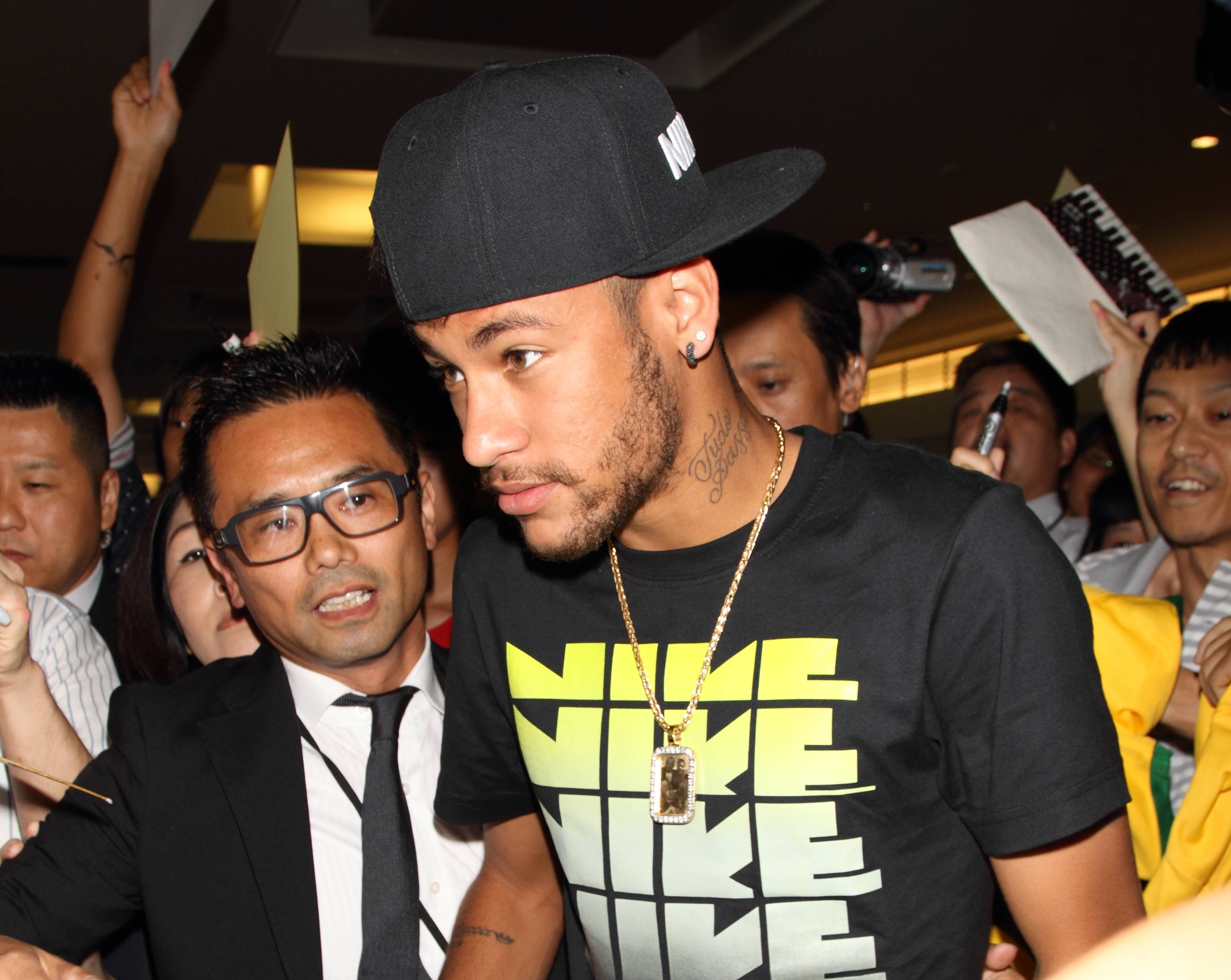 Neymar July 31 2014 Football Soccer Neymar Junior Arriving For Advertising Contract For Air