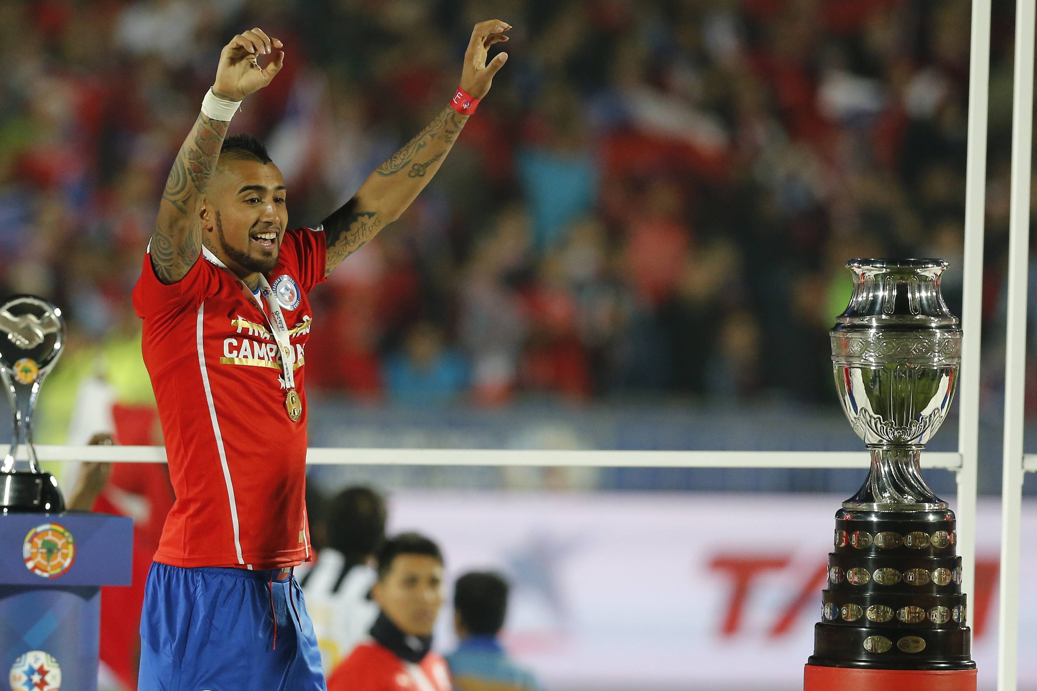 Football Chile V Argentina Copa America 2015 Chile S Player Arturo Vidal Celebrates His Victory