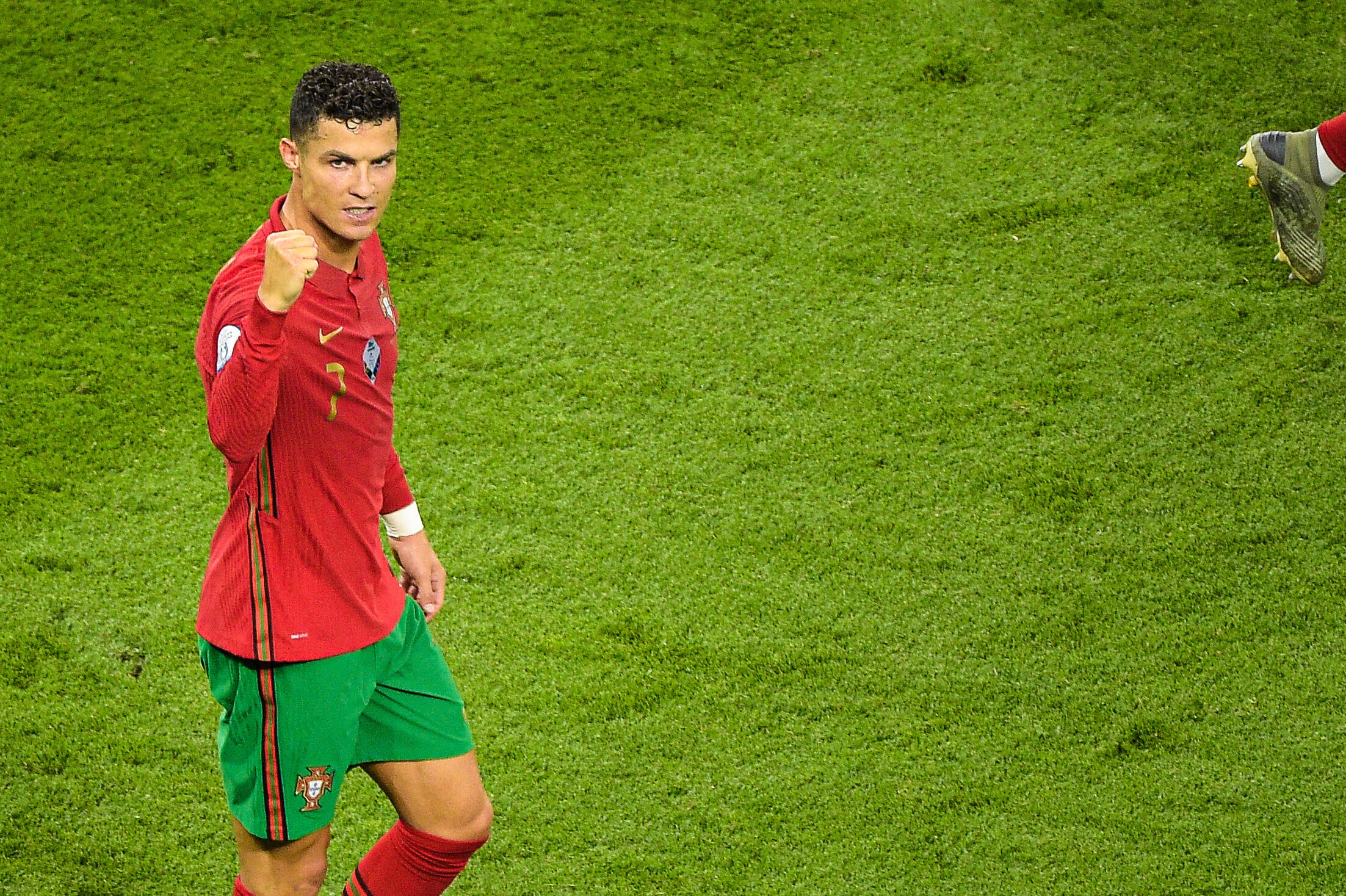 Attitude Joie De Cristiano Ronaldo ( 7 Portugal ) Football : Portugal Vs France Budapest 23/06/2021 Federicope