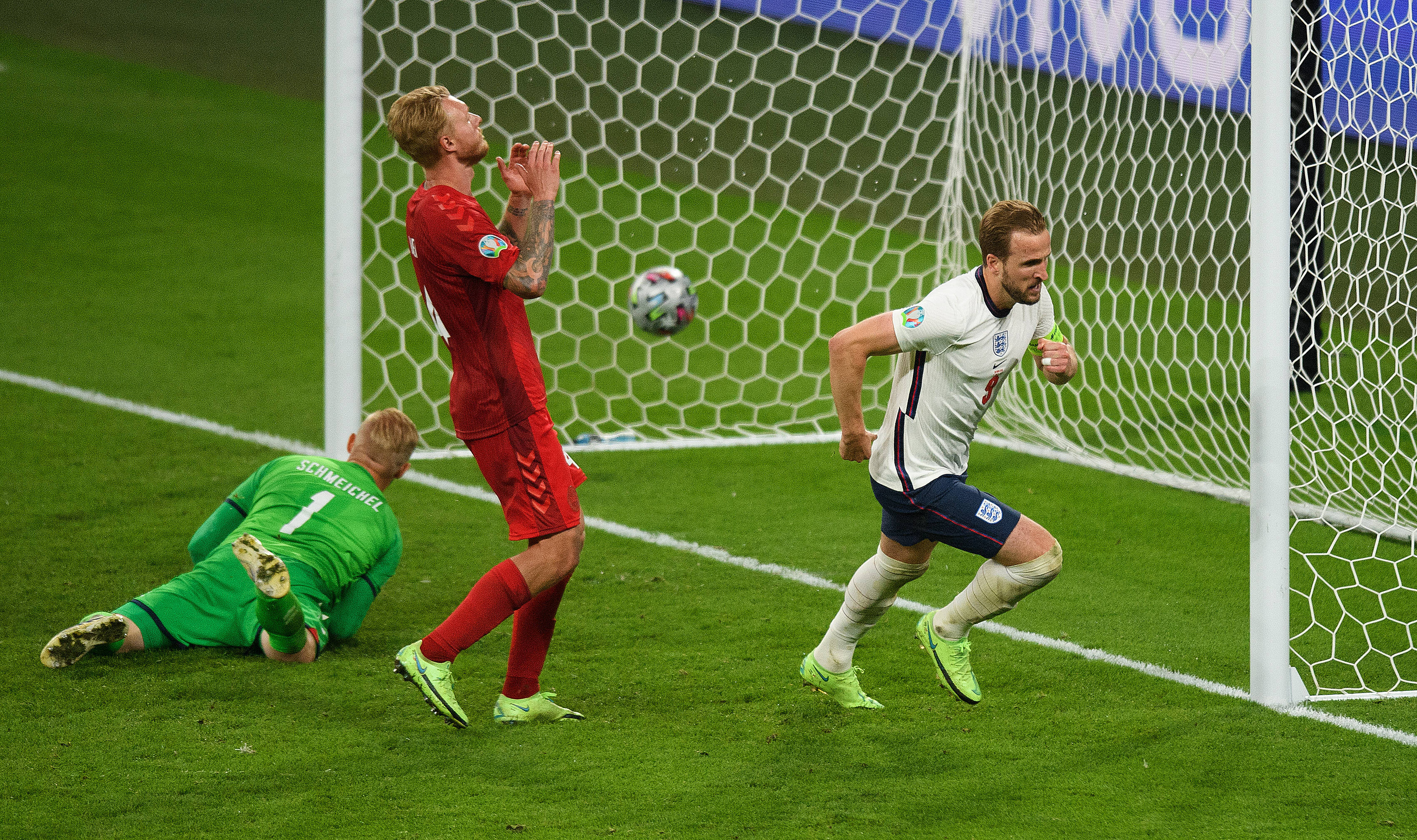 England V Denmark Uefa Euro, Em, Europameisterschaft,fussball 2020 Semi Final Wembley Stadium Harry Kane Celebrate