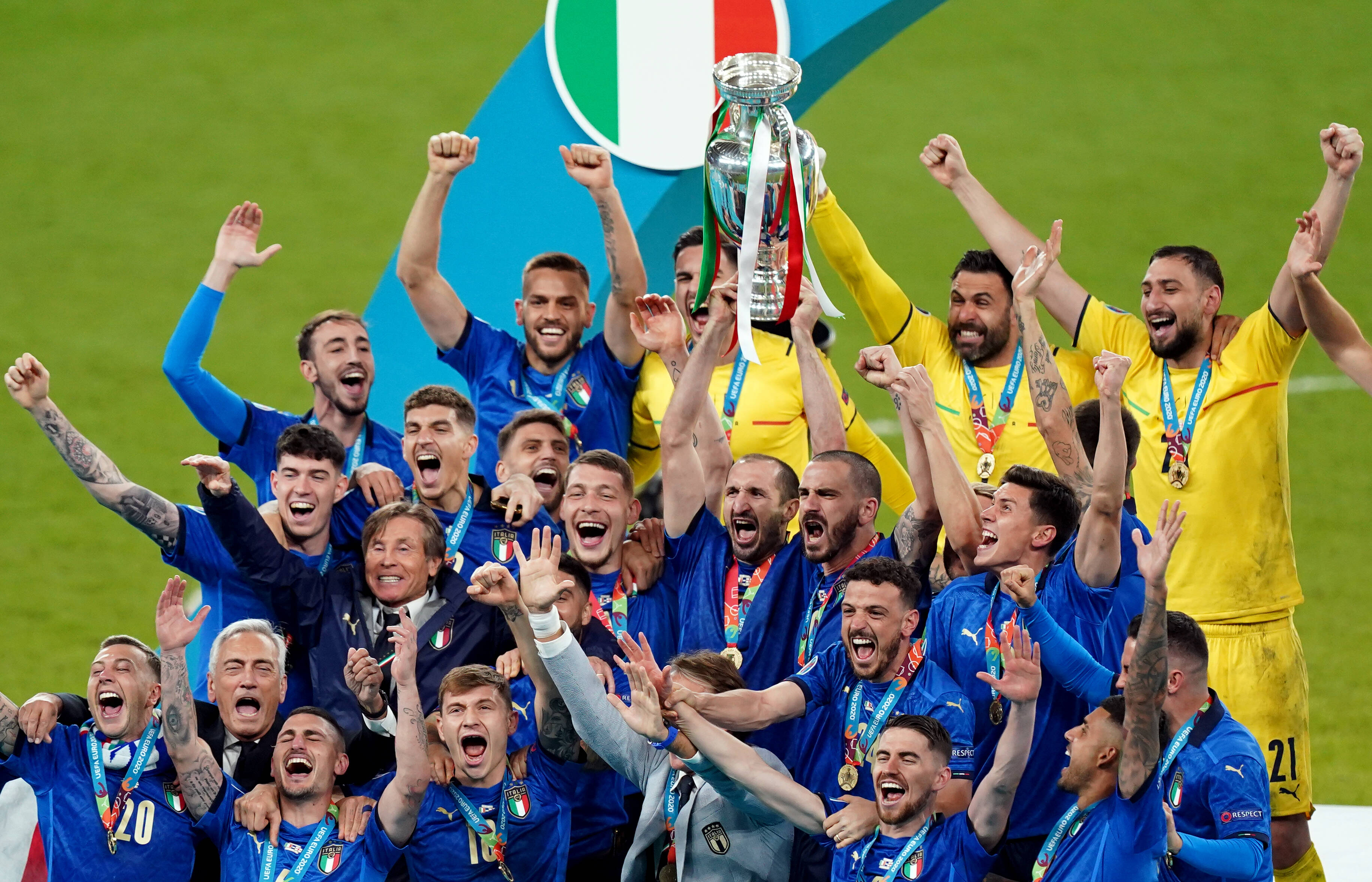 Italy V England Uefa Euro, Em, Europameisterschaft,fussball 2020 Final Wembley Stadium Italy Captain Giorgio Chielli