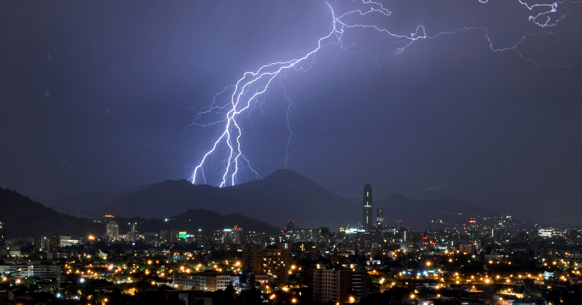 tormentas eléctricas en Chile