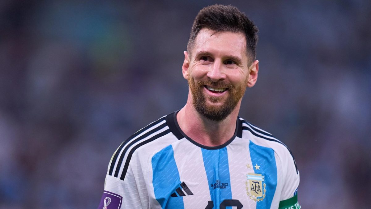 Lionel Messi en el Argentina vs. México, en Qatar 2022.