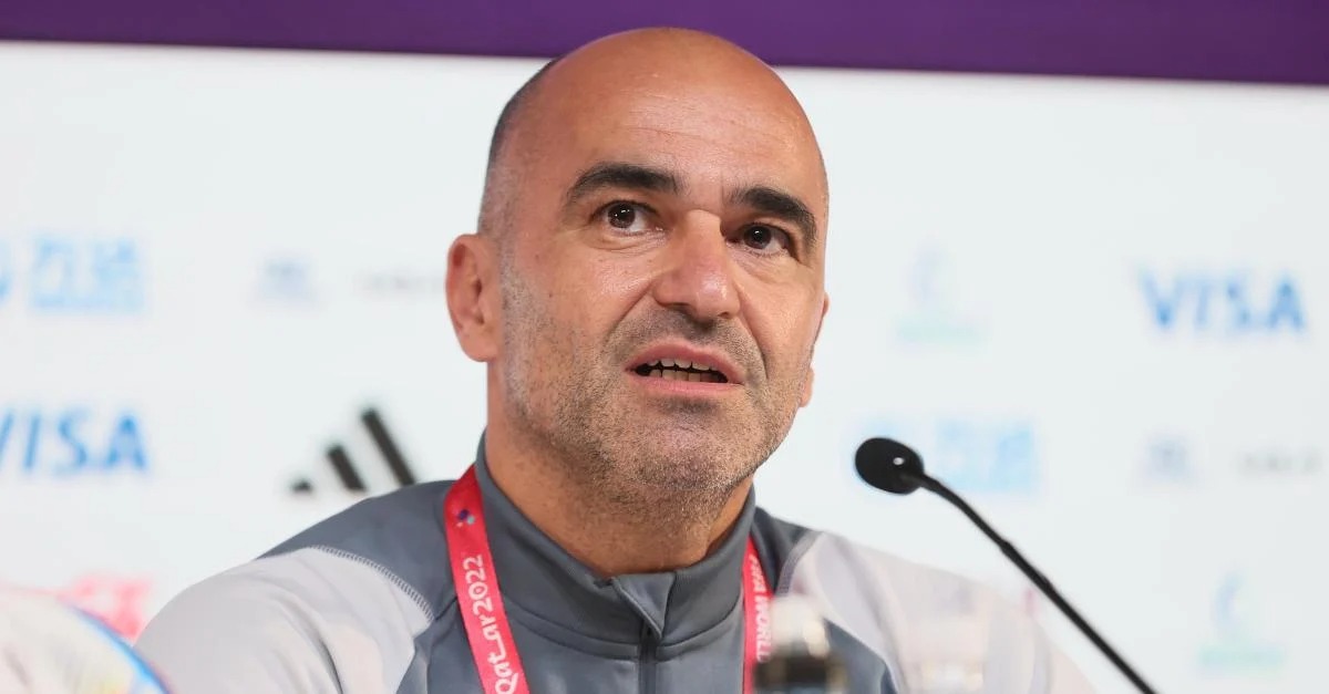 Roberto Martínez, entrenador de Bélgica, en conferencia de prensa.
