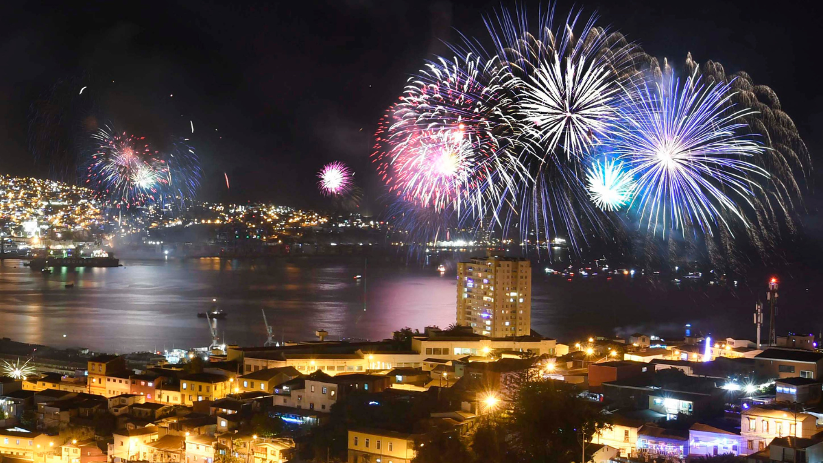 Año Nuevo en Valparaíso y Viña del Mar