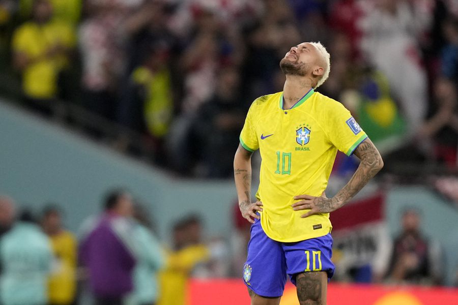Neymar tras quedar eliminado de Qatar 2022.