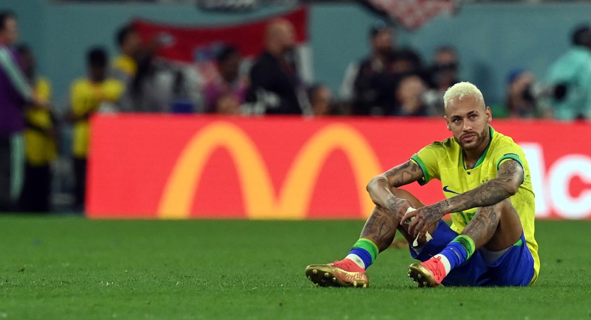 Neymar tras la eliminación de Qatar.