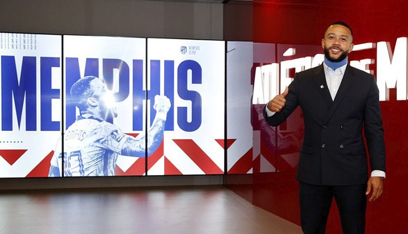 Memphis Depay fue oficializado como nuevo jugador del Atlético de Madrid.