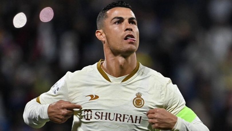 Cristiano Ronaldo marca un triplete en Arabia Saudita.