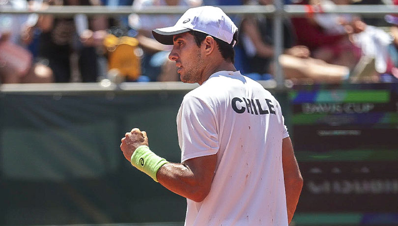 Cristian Garin se impone ante Bublik y le da la victoria a Chile en la Copa Davis.