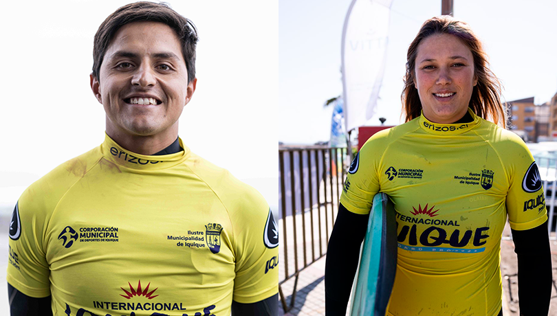 Matías Díaz y Alexandra Rinder los campeones del Erizos Internacional Iquique Bodyboard Pro.