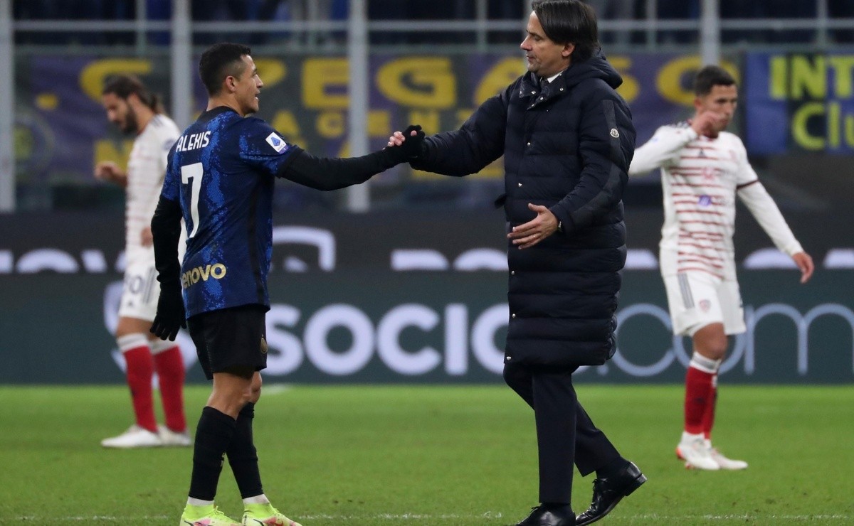 Alexis Sánchez recibe el llamado de Simone Inzaghi por sus intenciones de volver al Inter.