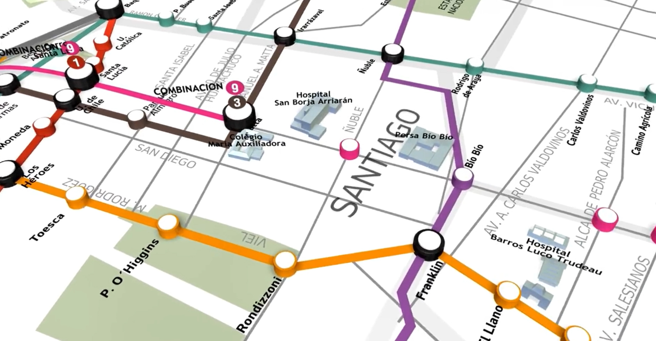 Futura línea 9 del Metro de Santiago