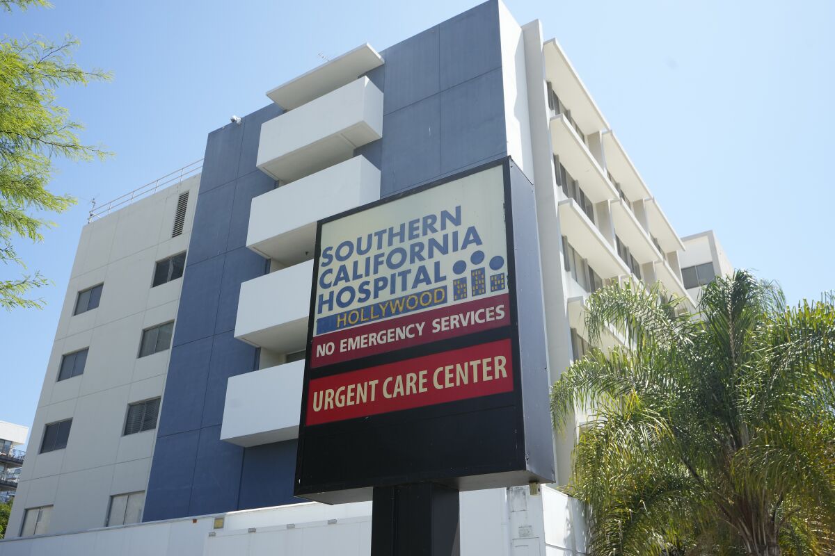 Servicio de urgencias cerrado en hospital de California