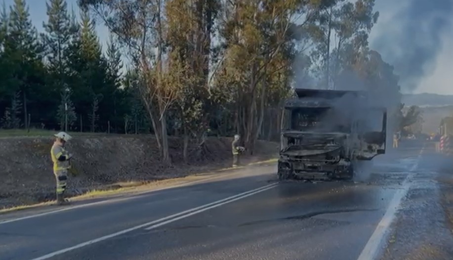 camion quemado en malleco