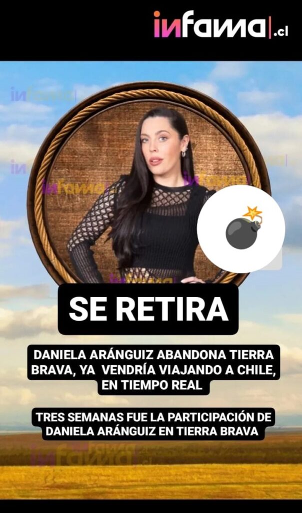 Daniela Aránguiz se retira de Tierra Brava