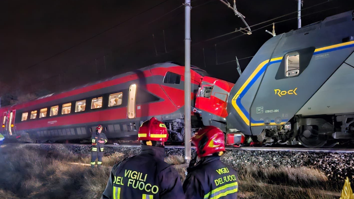 Choque de dos trenes en Emilia Romañana, Italia