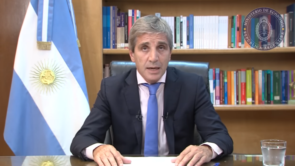 Ministro de Economía de Argentina, Luis Caputo.