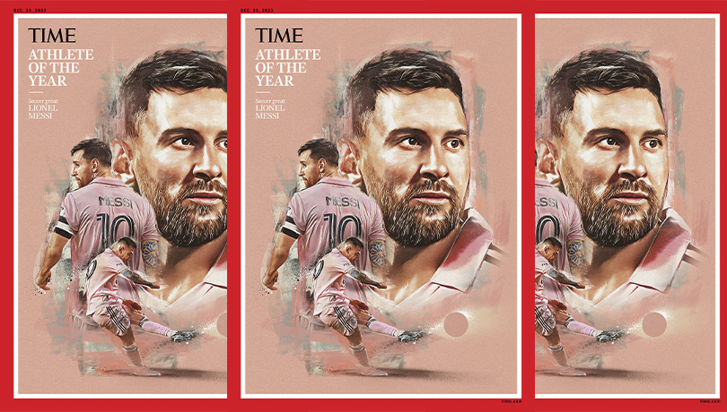 Leo Messi es elegido "Atleta del Año" por la revista Time.