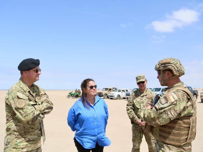 Ministra de defensa en la frontera Arica y Parinacota