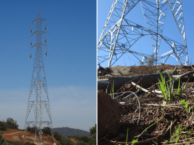 SMA ordena la detención transitoria a la instalación de 10 torres de transmisión eléctrica en la Cordillera de la Costa.