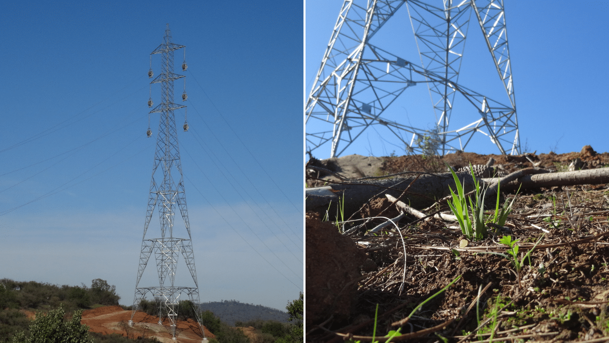SMA ordena la detención transitoria a la instalación de 10 torres de transmisión eléctrica en la Cordillera de la Costa.