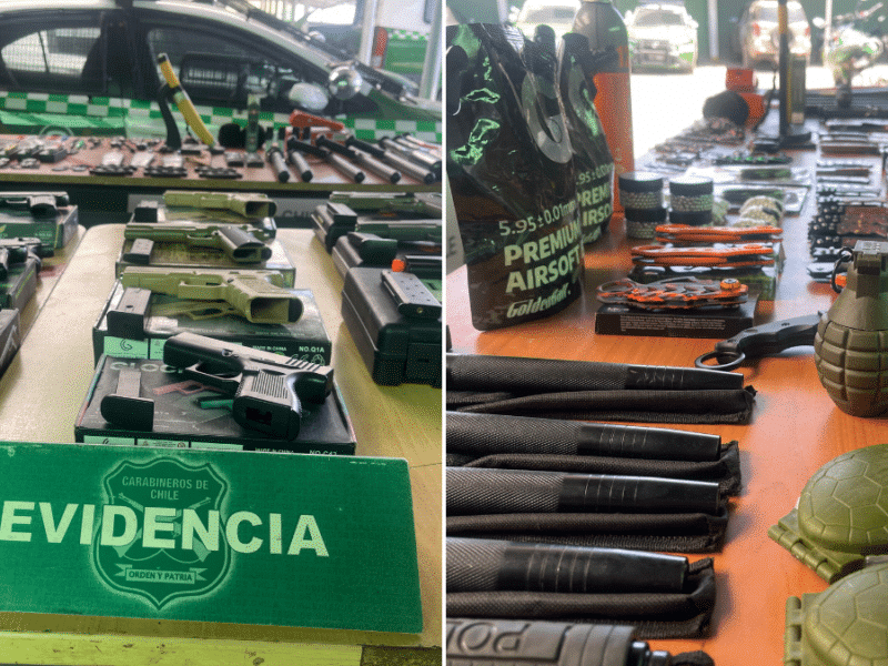 Sujeto es detenido por comercializar armas a fogueo en Conhalí.