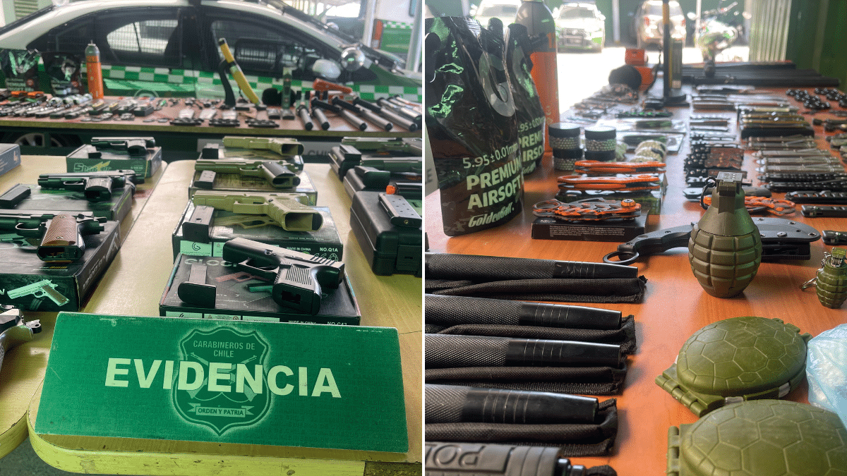 Sujeto es detenido por comercializar armas a fogueo en Conhalí.