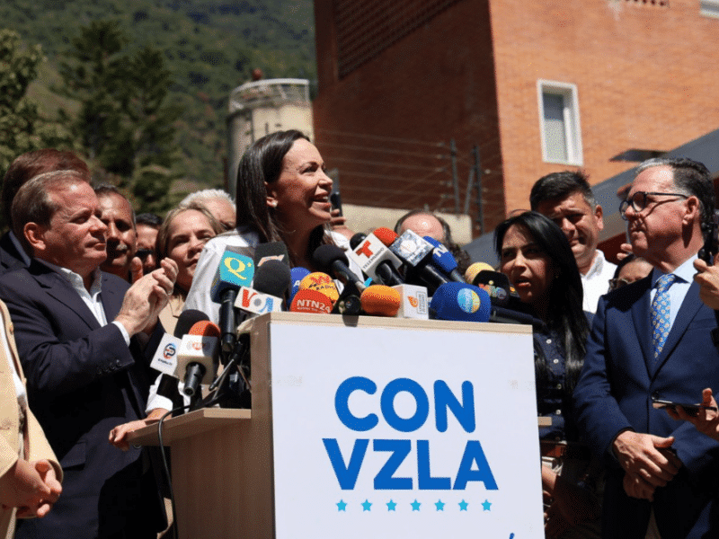 candidata presidencial de la oposición venezolana, María Corina Machado
