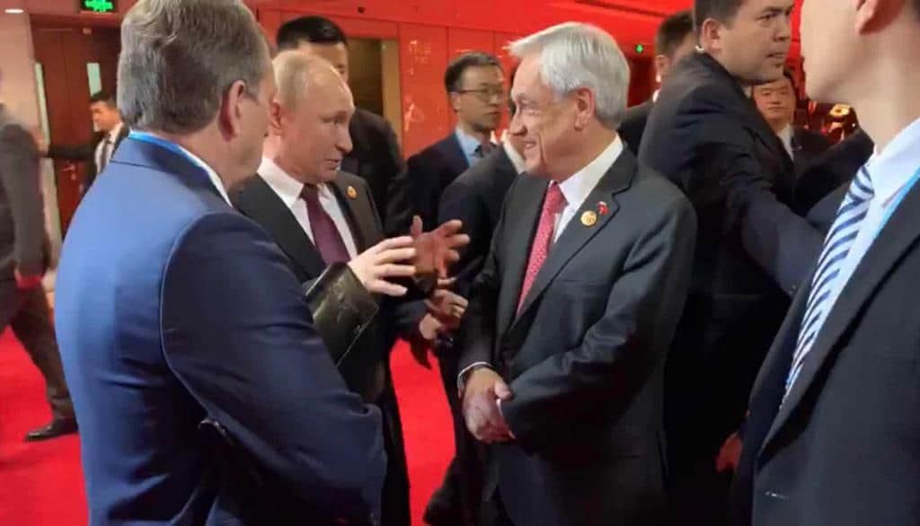 Expresidente Sebastián Piñera y Vladímir Putin / Presidencia