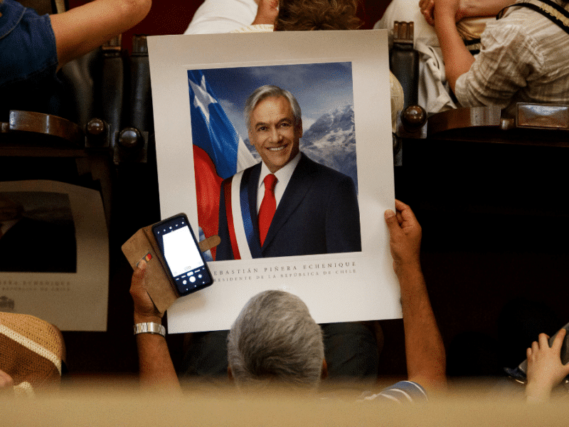 Homenaje a expresidente Sebastián Piñera.