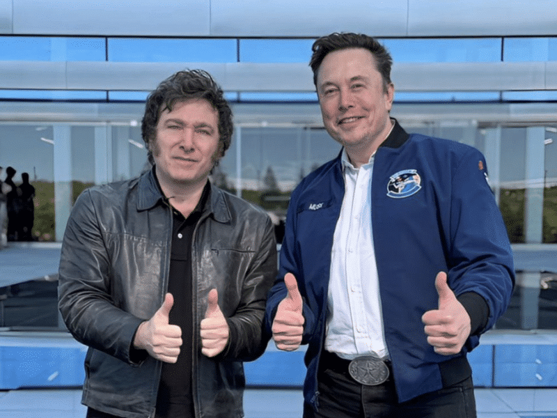 Javier Milei se reunió con Elon Musk.