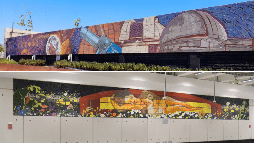 Se suman a la colección MetroArte dos extensos murales de las estaciones Observatorio y Hospital El Pino