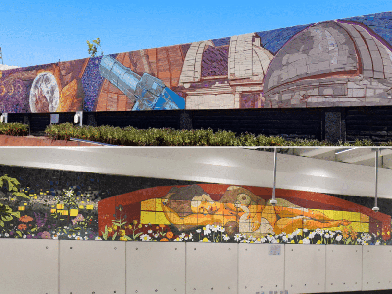 Se suman a la colección MetroArte dos extensos murales de las estaciones Observatorio y Hospital El Pino
