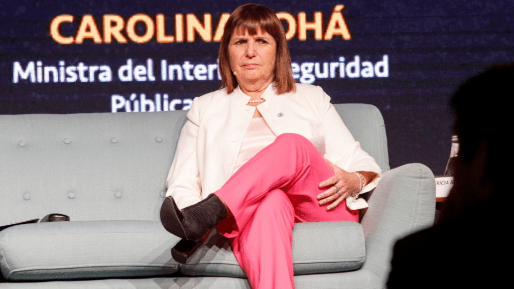 Patricia Bullrich, ministra de Seguridad de Argentina.