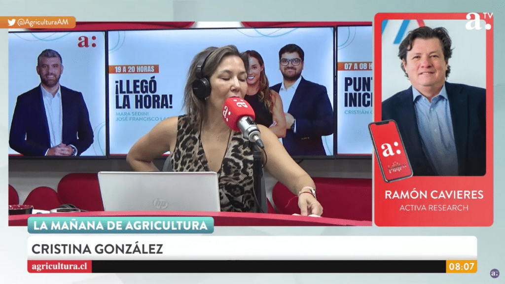 Ramón Cavieres, de Activa Research, conversó este lunes con "La Mañana de Agricultura".