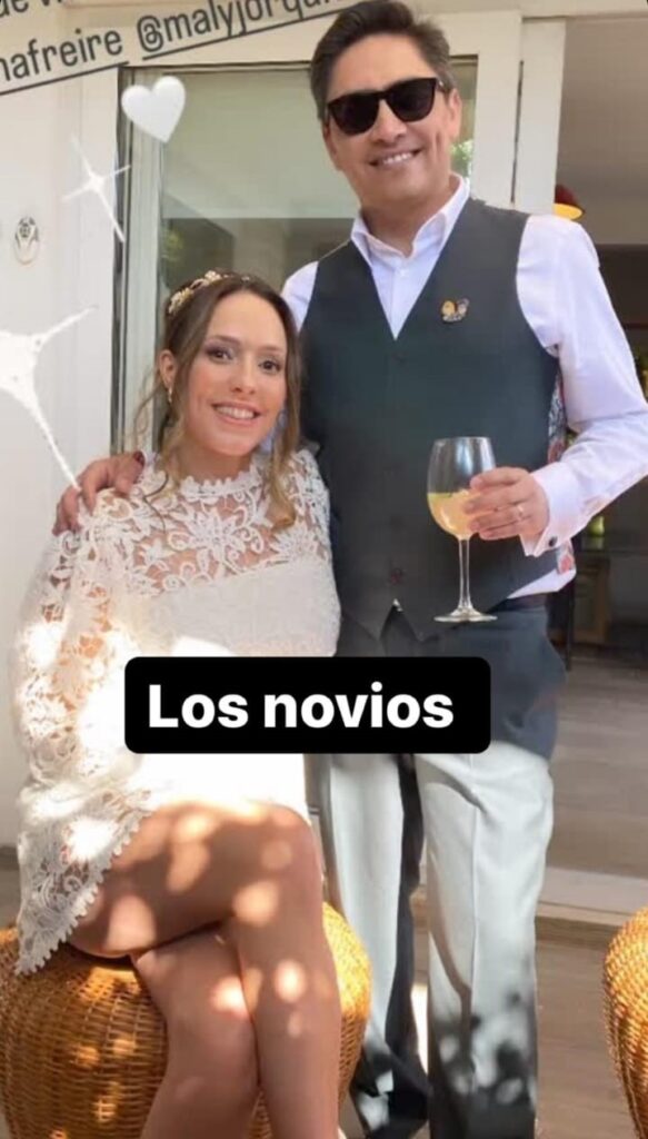 Sergio Freire y Maly Jorquera se casaron. Foto @ceci.gutierrez (Instagram).