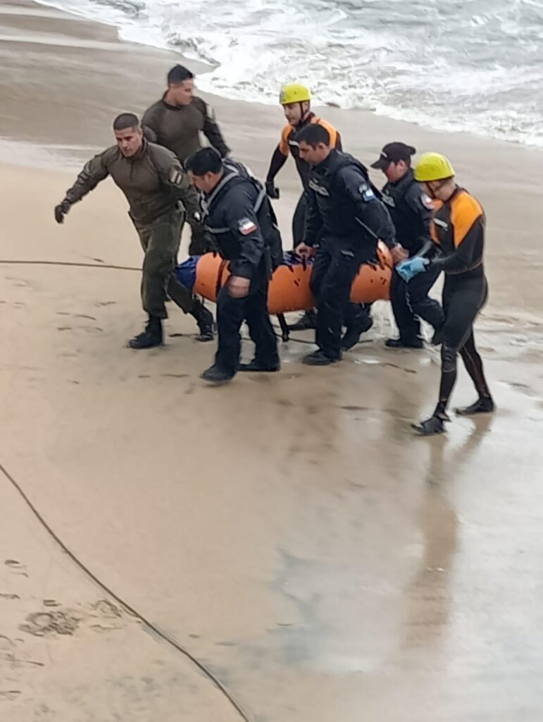 Carabineros prestó servicios para recuperar el cadáver en Viña del Mar